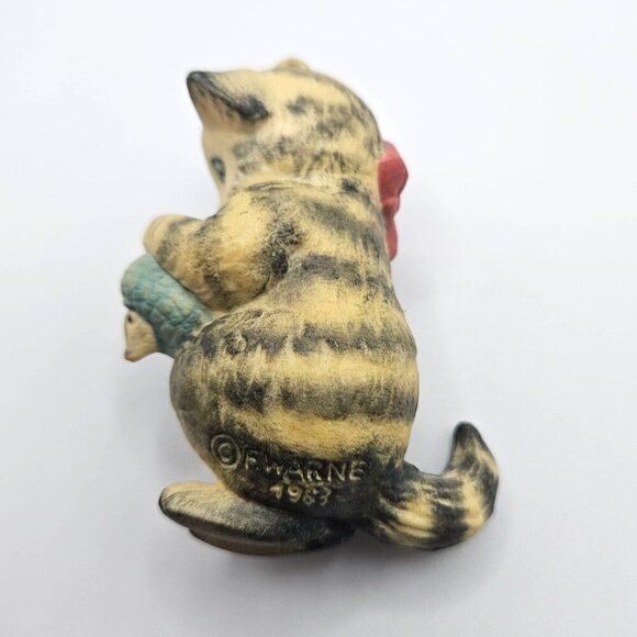 Anri Italy Beatrix Potter Miss Moppet Christmas Ornament Kitten Mouse 1983 - Picture 4 of 9